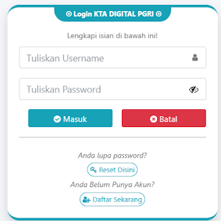 Register PGRI Pidie Jaya - Persatuan Guru Republik Indonesia Cabang Pidie Jaya